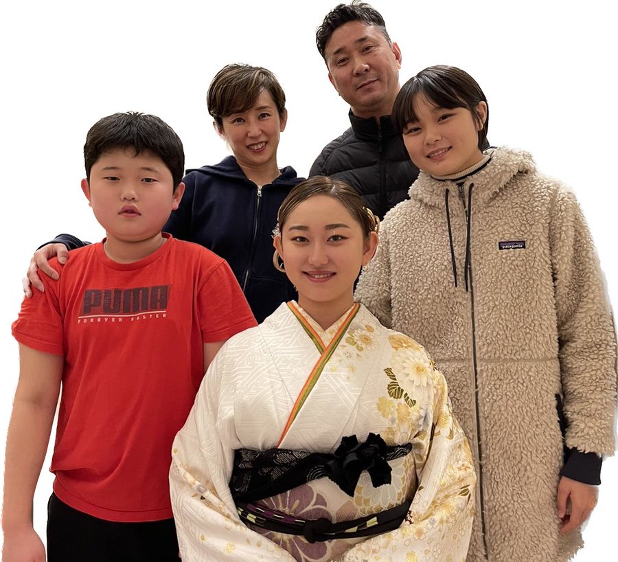 野田樹潤さんの家族写真
